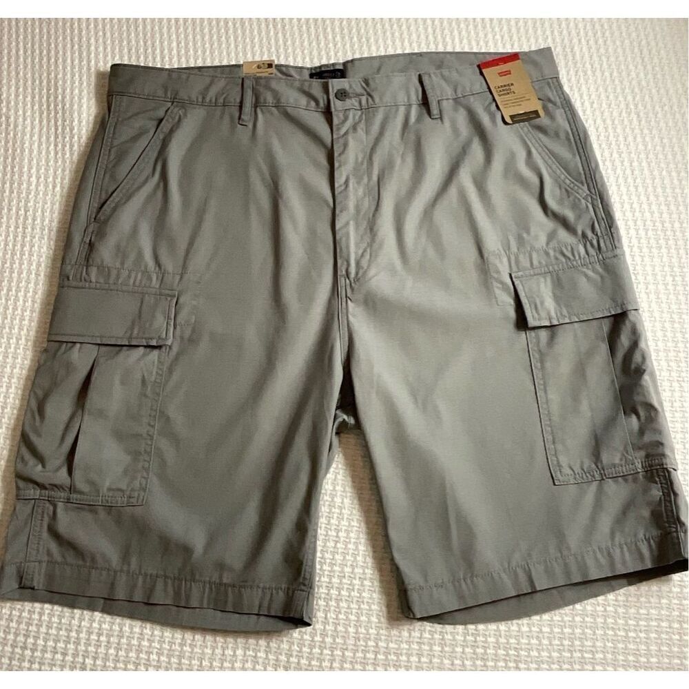 Levi's Mens Size 42 Solid Carrier Cargo Gray Shorts
